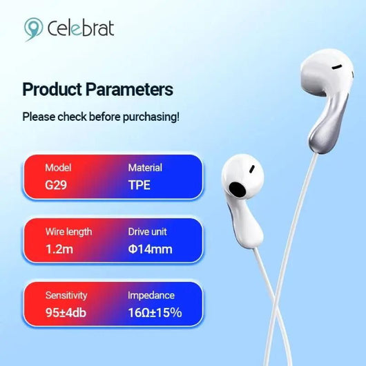HEADSET-CELEBRAT-G29-BLACK - 14 Day Warranty.