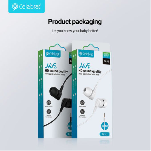 HEADSET-CELEBRAT-G35-WHITE - 14 Day Warranty.