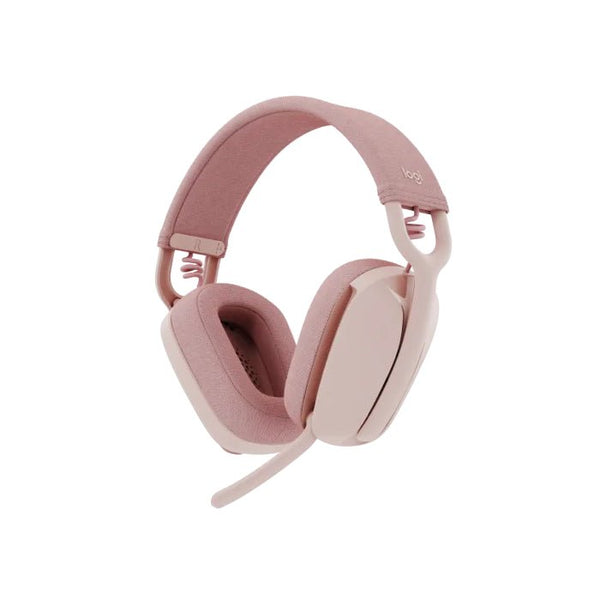 HEADSET-LOGITECH-GAMING-WIRELESS-ZONE-VIBE 100-ROSE (981-001224).