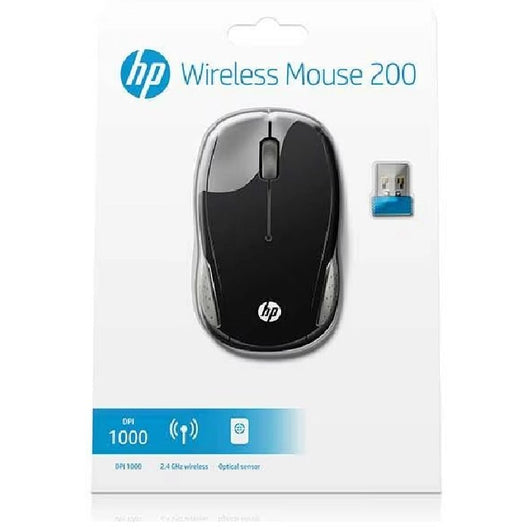 HP Wireless Mouse HP-200 - Black.