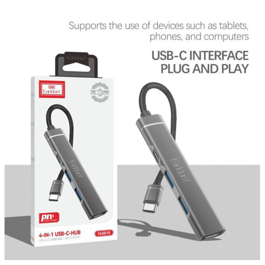 HUB-EARLDOM-4 In 1- USB-C -ET-HUB19 - 14 Day Warranty.
