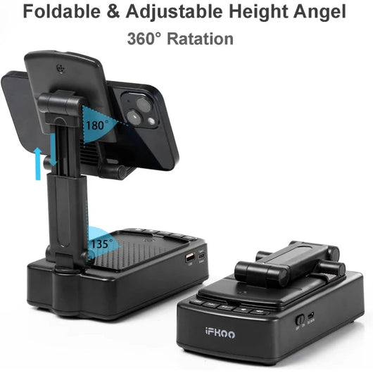 IFKOO F3 Portable Phone Stand with Bluetooth Speaker.