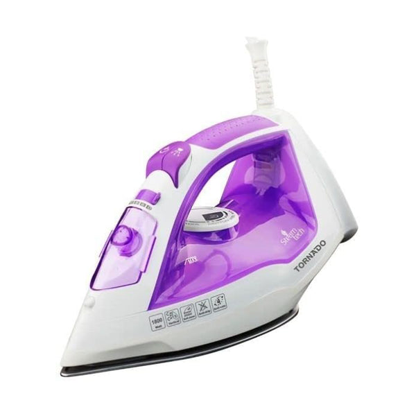 Iron-TORNADO-Steam-1800 Watt-Teflon Soleplate-Red-Baby Blue-Violet-1Yrs / TST-1800.