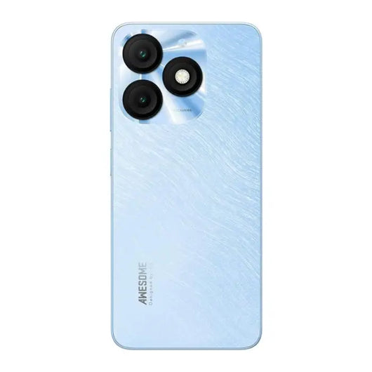 Itel A50 Dual SIM 128GB, (3+5)8GB RAM, 4G LTE, Dynamic Bar - Cyan Blue.