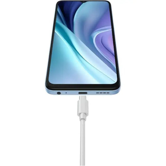 Itel A50 Dual SIM 128GB, (3+5)8GB RAM, 4G LTE, Dynamic Bar - Cyan Blue.