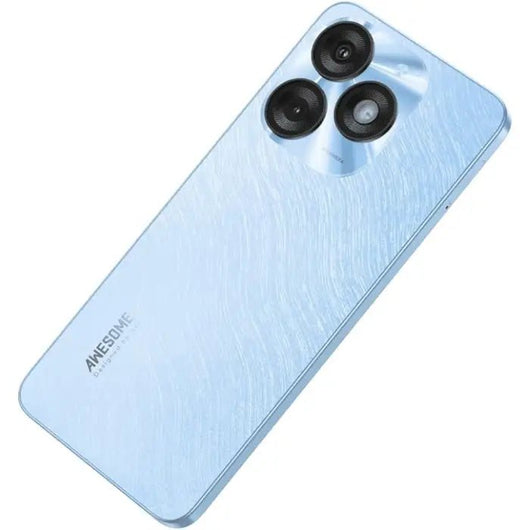 Itel A50 Dual SIM 128GB, (3+5)8GB RAM, 4G LTE, Dynamic Bar - Cyan Blue.