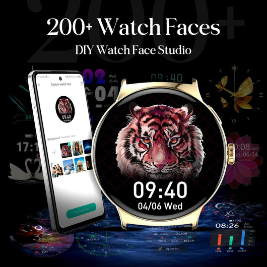 Itel Smart Watch Unicorn ISW-N9 1.43 Inch Amoled IP68 - Champagne Gold.