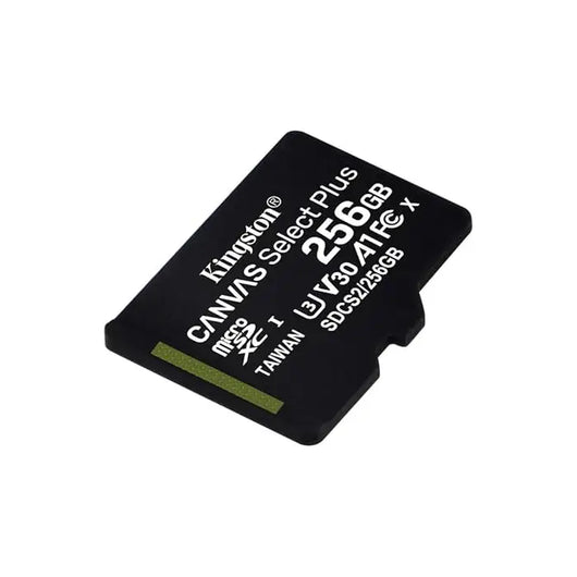 Kingston 256GB micSDXC Select Plus Memory Card + SD Adaptor, SDCS2/256GB - Black.