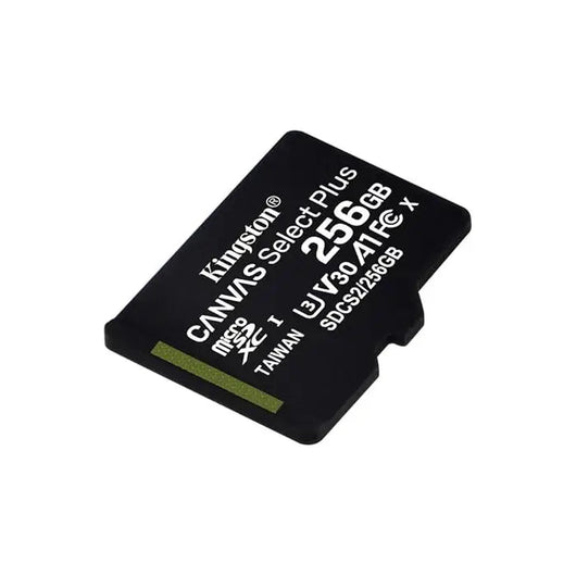 Kingston 256GB micSDXC Select Plus Memory Card + SD Adaptor, SDCS2/256GB - Black.