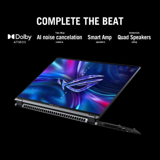 LAPTOP-ASUS-ROG Flow X16-GV601VU-NF060W-CI9-13900H-16G-1T.SSD-NVIDIA GeForce RTX 4050 6G DDR6-16 Inch QHD+ (2560 x 1600) WQXGA 240Hz-WIN11-ROG BackPack/PEN.