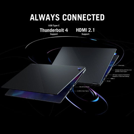 LAPTOP-ASUS-ROG Flow X16-GV601VU-NF060W-CI9-13900H-16G-1T.SSD-NVIDIA GeForce RTX 4050 6G DDR6-16 Inch QHD+ (2560 x 1600) WQXGA 240Hz-WIN11-ROG BackPack/PEN.