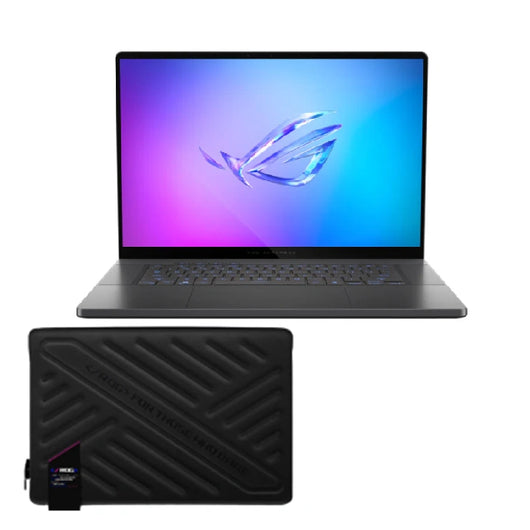 LAPTOP-ASUS-ROG Zephyrus-G16-GA605WI-QR050W-AMD Ryzen™AI 9 HX 370-32G-1T.SSD-NVIDIA GeForce RTX 4070 8G DDR6-16 Inch (2560x1600) WQXGA-Backlit keyboard-WIN11-Eclipse Gray-Sleeve / 90NR0J91-M002K0.