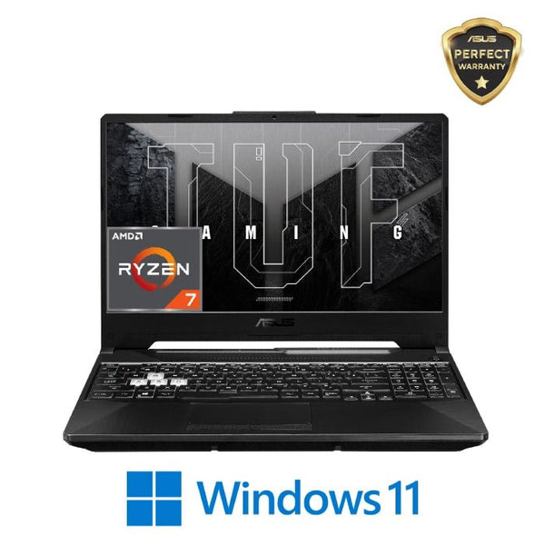 LAPTOP-ASUS-TUF-A15 -FA506NCR-HN007W-AMD-R7-7435HS-8G-512G.SSD-NVIDIA GeForce RTX 3050 4G-15.6 Inch FHD 144Hz-WIN11-GRAPHITE BLACK / 90NR0JV7-M001T0.