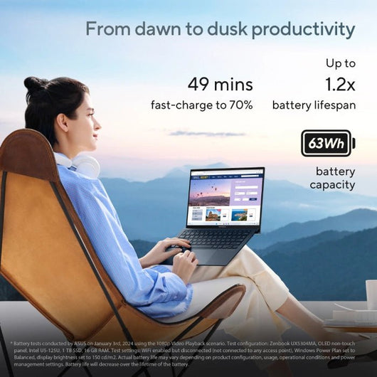 LAPTOP-ASUS-ZENBOOK-S13-OLED-UX5304MA-NQ040W Ponder Blue 90NB12V3-M00970.