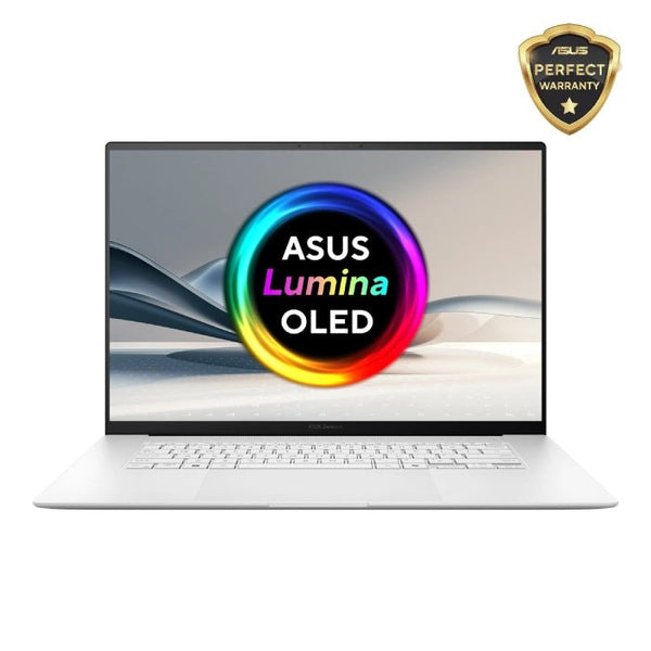 LAPTOP-ASUS- Zenbook  S16 -UM5606WA-RJ263W-AMD Ryzen AI 9 HX 370-32G DDR4-2T.SSD-AMD Radeon 890M Graphics-16 inch OLED 3K (2880 x 1800)-WIN11-Scandinavian White /90NB13M4-M00EH0.