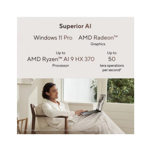 LAPTOP-ASUS- Zenbook  S16 -UM5606WA-RJ263W-AMD Ryzen AI 9 HX 370-32G DDR4-2T.SSD-AMD Radeon 890M Graphics-16 inch OLED 3K (2880 x 1800)-WIN11-Scandinavian White /90NB13M4-M00EH0.