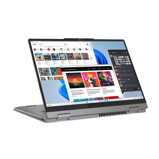 LAPTOP-LENOVO-IDEAPAD-5-14IRH9-2in1-CI5-13420H-Integrated Intel UHD Graphics-16GB-512GB SSD-14 Inch WUXGA (1920x1200) IPS 300nits Glossy-Backlit Arabic-Lenovo® Digital Pen 2-Touchscreen-Win11-Luna Grey / 83KX0044ED.