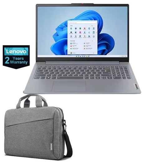 LAPTOP-LENOVO-IDEAPAD-SLIM 3-15AMN8-AMD-R5-7520U-8G-512G.SSD-Integrated AMD Radeon™ 610M Graphics-15.6 Inch FHD-WIN11-ARCTIC GREY-2Yrs-With Bag / 82XQ00D6ED.