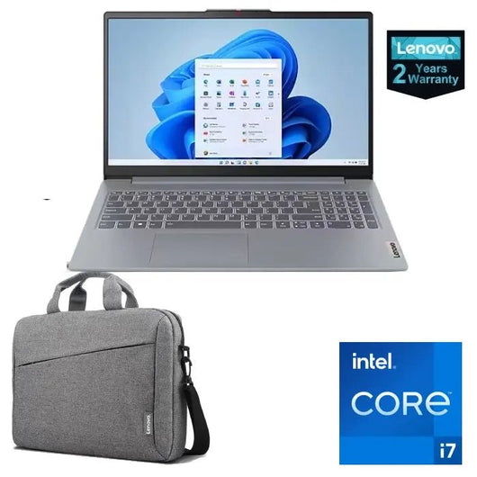 LAPTOP-LENOVO-IDEAPAD-SLIM 3-15IRH8-CI7-13620H-16GB-512G.SSD-Integrated Intel UHD Graphics-15.6 Inch FHD (1920x1080)-DOS-ARCTIC GREY-2Yrs-BAG / 83EM00DYED.