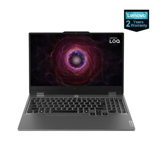 LAPTOP-LENOVO-LOQ-15ARP9-AMD-Ryzen 7-7435HS-1X12GB-512GB SSD-NVIDIA GeForce RTX 4050 6GB GDDR6-15.6 Inch FHD (1920x1080) IPS 300nits Anti-glare-White Backlit Arabic-DOS-Luna Grey - Mouse-2yrs /83JC00H2ED.