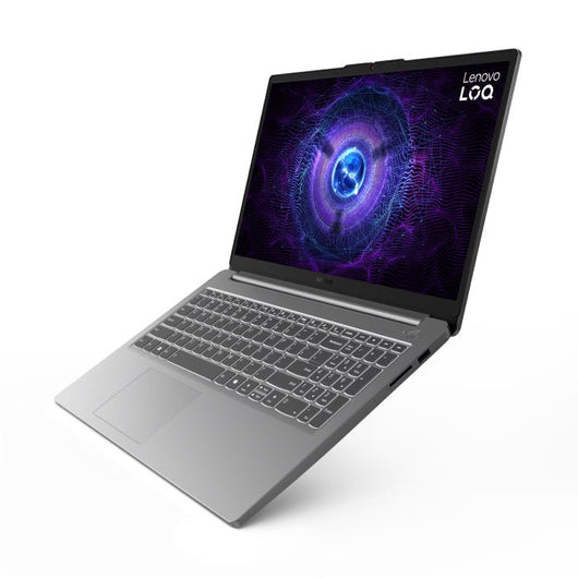 LAPTOP-LENOVO-LOQ-15IAX9E-CI7-12650HX-16G-512G.SSD-NVIDIA GeForce RTX 4050 6G DDR6-15.6 FHD (1920x1080) IPS 300nits-White Backlit-WIN 11-2Yrs-Luna Grey- Mouse /83LK0061ED.