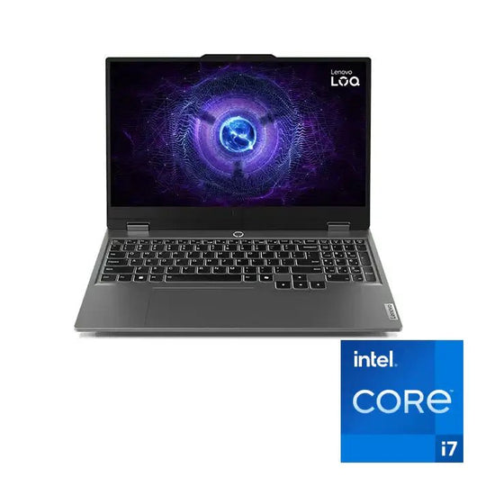 LAPTOP-LENOVO-LOQ-15IRX9-CI7-13650HX-24G(2x 12GB SO-DIMM)-512G.SSD-NVIDIA GeForce RTX 3050 6GB GDDR6-15.6 INCH FHD (1920x1080) IPS 300nits Anti-glare 144Hz White Backlit Keyboard Arabic-DOS - LUNA GREY-2Yrs / 83DV010KED.