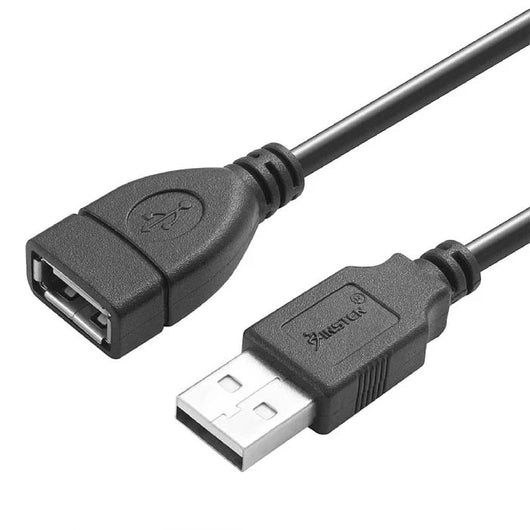 Lava USB Extension Cable 3 meters Black.