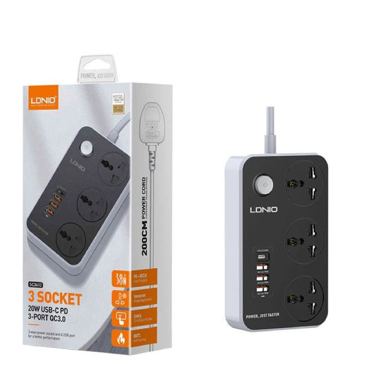 LDNIO-POWER STRIP-SC3412-14 Day Warranty.