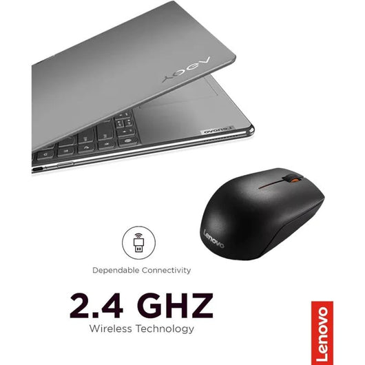 Lenovo 300 Wireless Compact Mouse with Battery - GX30K79401 - Black.