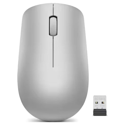 Lenovo Wireless Mouse 530 Battery 1200 DPI Platinum Grey GY50Z18984.