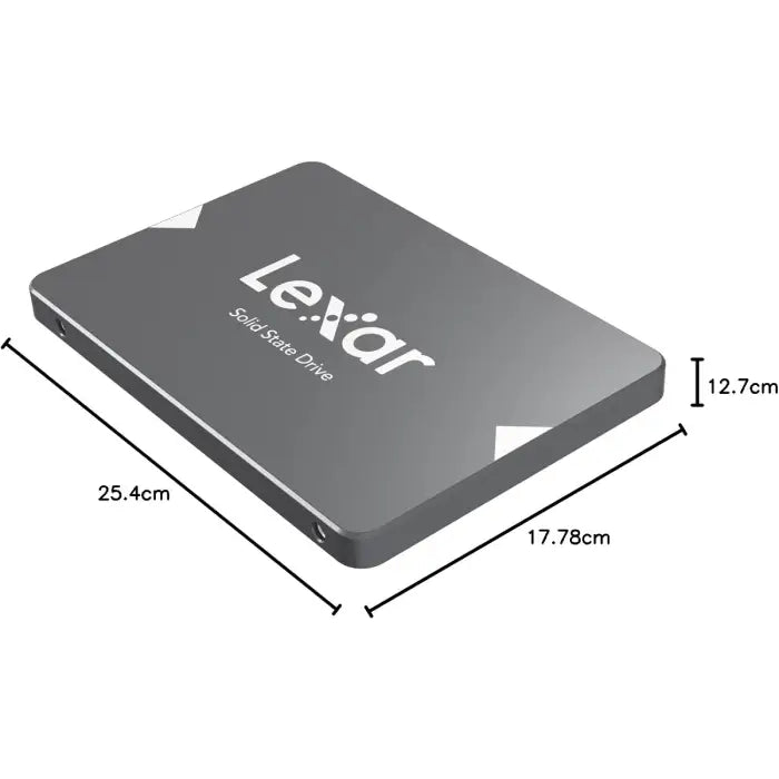 Lexar 512GB NS100 SSD | 2.5” SATA III | Up to 550MB/s Read – Smart