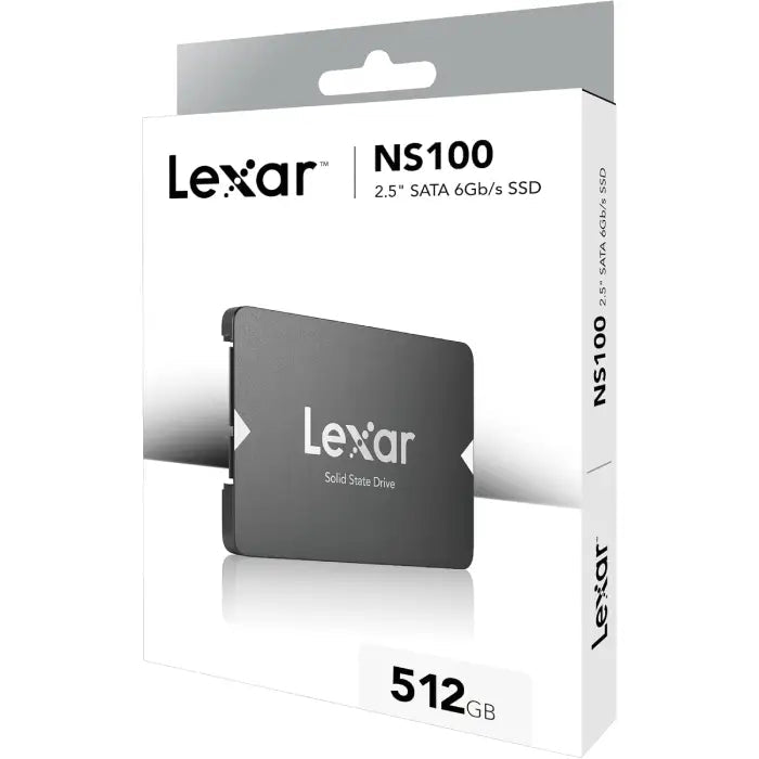 Lexar NS100 512GB 2.5インチ SATA SSD 本体 Lexar 512GB NS100 SSD | 2.5” SATA III | Up to 550MB/s Read – Smart