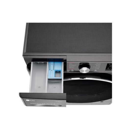 Washing Machine-LG-Inverter-Digital-10.5 kg/7kg dryer-1400 RPM-Black Steel-10Yrs / F4V9RCP2E.