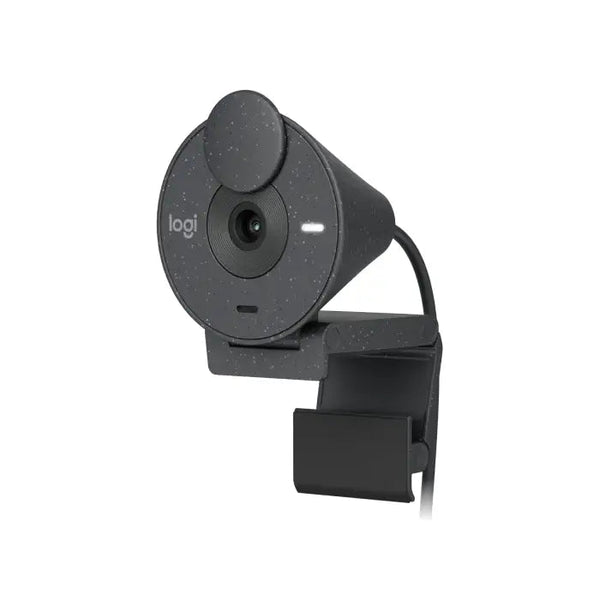 Logitech Brio 300 FHD Webcam 1080p with auto light correction, noise-reducing mic, and USB-C - 960-001436 – Graphite.