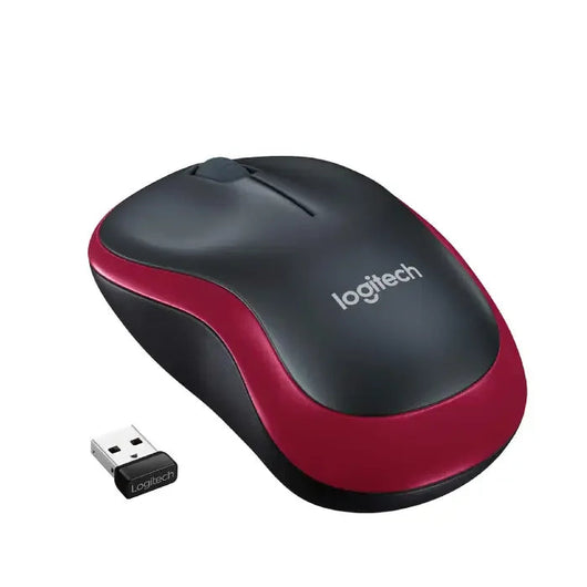 Logitech M185 Wireless Mouse Red 