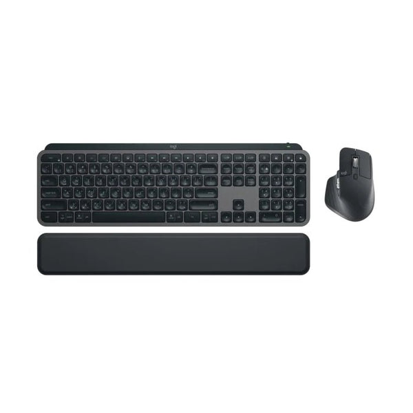 Logitech MX Keys S Combo Full-size Wireless Keyboard / Mouse Graphite 920-011616.