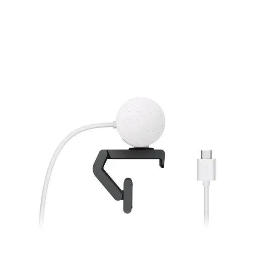 Logitech Webcam Brio 500 Full HD 1080p webcam with light correction, auto-framing, and Show Mode Off White 960-001428.