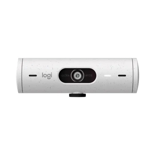 Logitech Webcam Brio 500 Full HD 1080p webcam with light correction, auto-framing, and Show Mode Off White 960-001428.