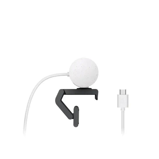 Logitech Webcam Brio 500 Full HD 1080p webcam with light correction, auto-framing, and Show Mode Off White 960-001428.