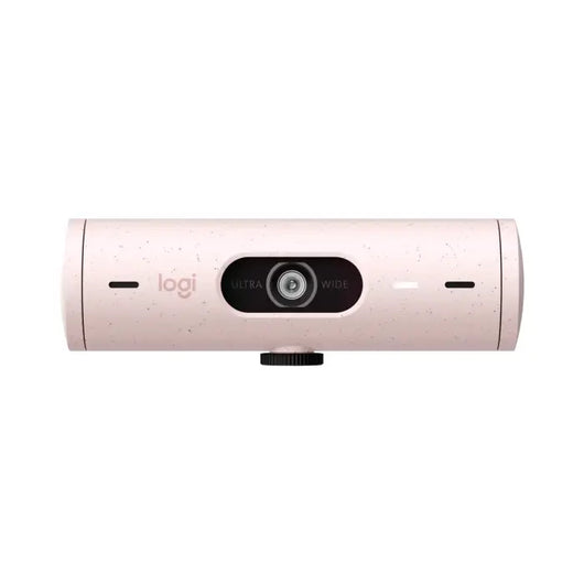 Logitech Webcam Brio 500 Full HD 1080p webcam with light correction, auto-framing, and Show Mode Rose 960-001421.