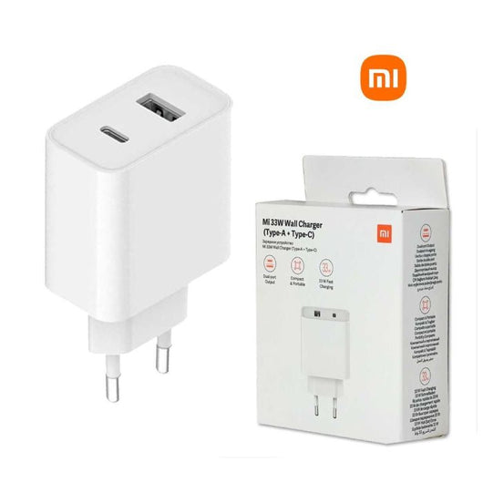 MI-CHARGER-33W-TYPE A + TYPE C-EU-3 MONTH.