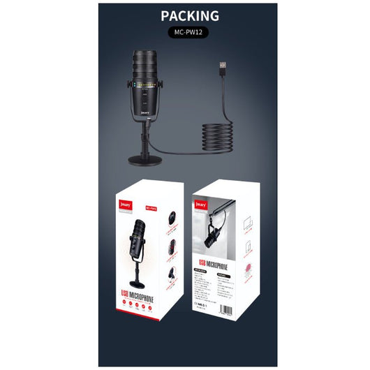 MICROPHONE-JMARY-USB MICROPHONE-MC-PW12 - 14 Day Warranty.