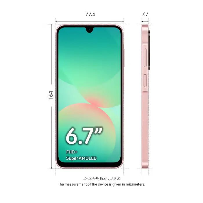 SAMSUNG - 【SIMフリー】Galaxy A26 5G｜128GB｜ピーチピンク【新品】 Samsung Galaxy A26 Dual SIM 128GB 6GB RAM 5G LTE Peach Pink