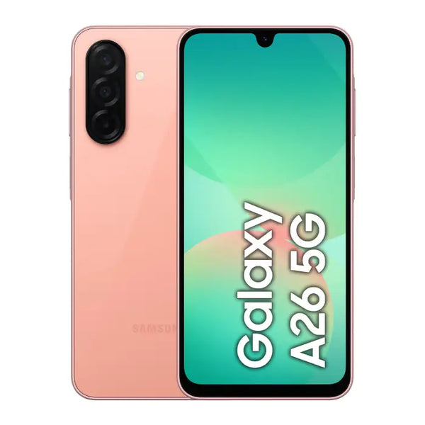 MOBILE- SAMSUNG GALAXY-A26 5G-8G-256GB-DUAL SIM-5G LTE-PEACH PINK-(SM-A266B/DS).