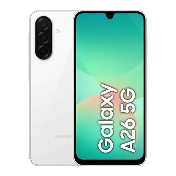 MOBILE- SAMSUNG GALAXY-A26 5G-8G-256GB-DUAL SIM-5G LTE-WHITE / SM-A266B/DS.