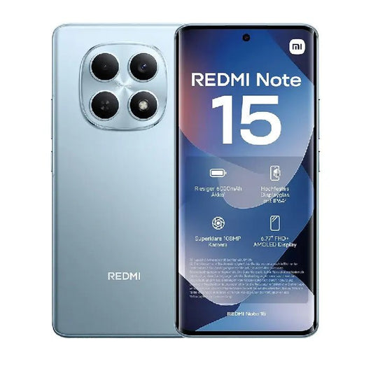 Xiaomi Redmi Note 15 4G 256GB 8GB | Dual SIM | Glacier Blue