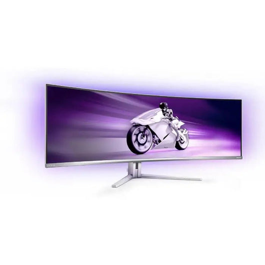 Monitor-Philips EVNIA-49M2C8900L-48.9-Curve 1800R QD OLED DQHD 5120 x 1440- 144hz-USB C-WHITE.