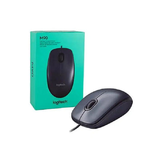 MOUSE-LOGITECH-USB-M90-GREY (910-001793).