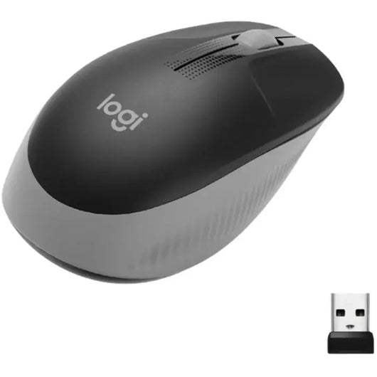 MOUSE-LOGITECH-WIRLESS-M190-MID GREY (910-005906).