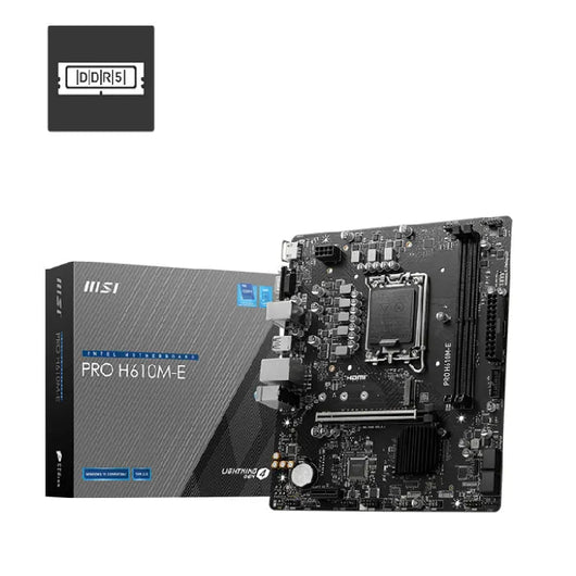 MSI INTEL PRO DDR5 H610M-E LGA1700 Motherboard